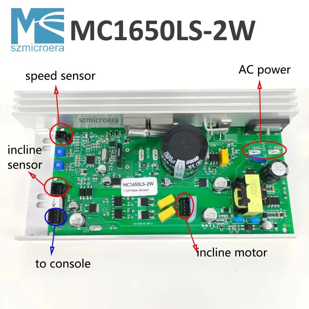 110V New Version Treadmill Control Board MC1650LS-2W Treadmill Motor Controller WLTL298163 Weslo Cadence G5.9