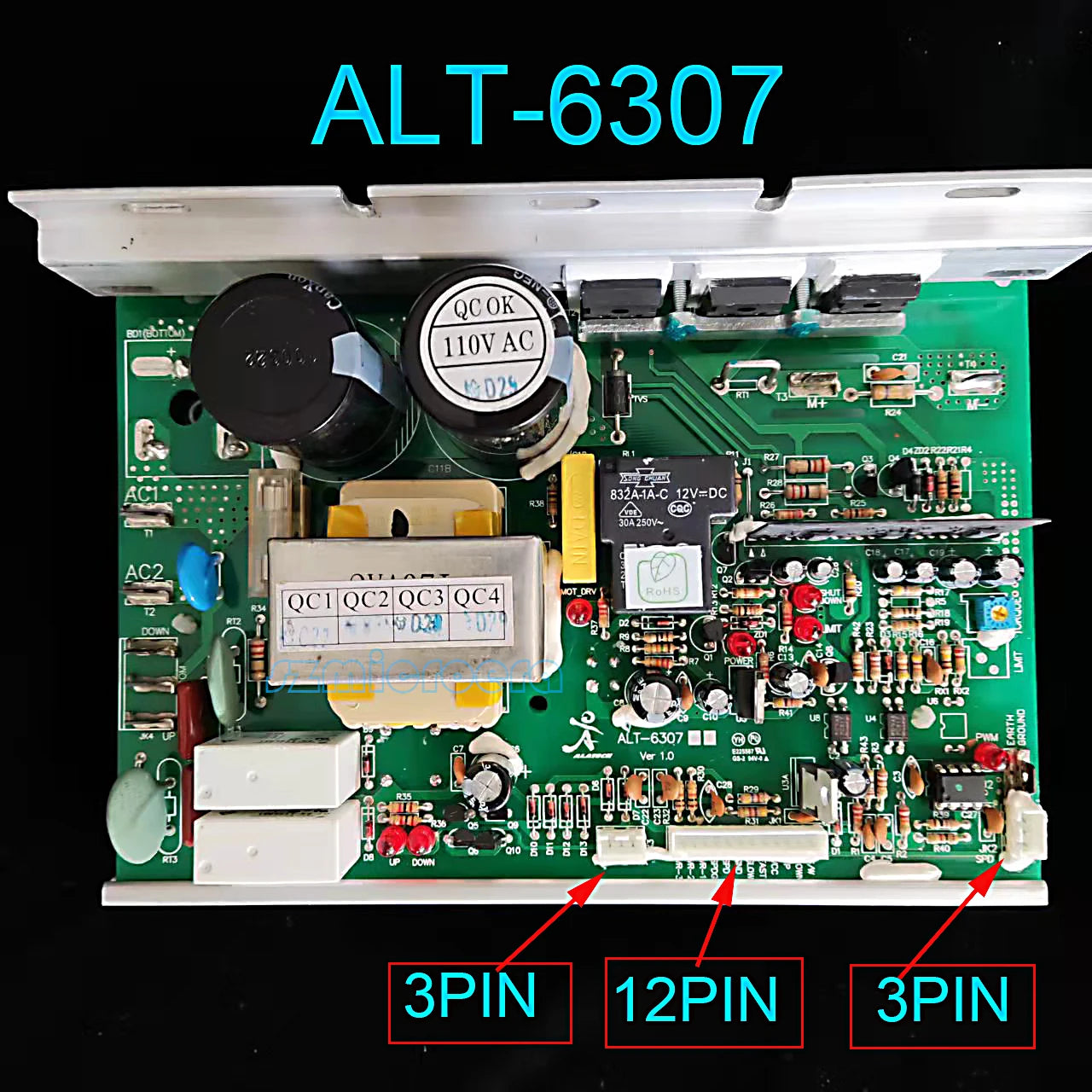 DAYCO SOLE Spirit Treadmill Motor Controller ALT-6307 ALT 630700A driver treadmill circuit board motherboard