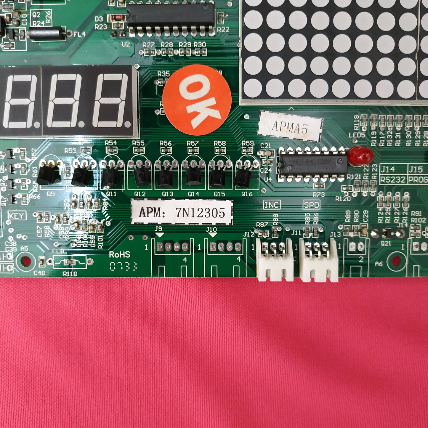 Upper control board APM: 7N12305 Console board lower motor controller for BH G652c Treadmill