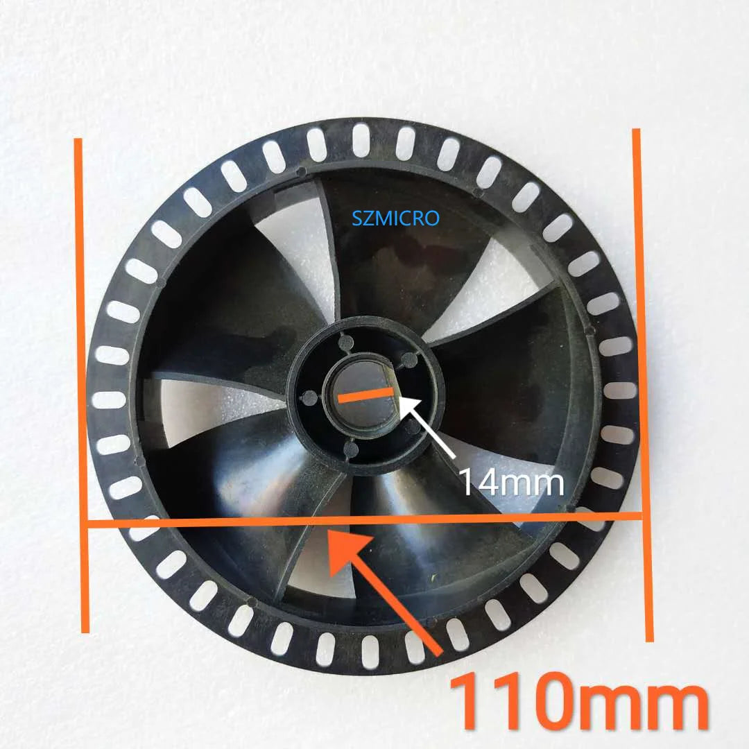 Treadmill Motor Fan Cooling Fan For Treamill Motor Universal Treadmill Sensor Perforated Wheel 110mm 100mm