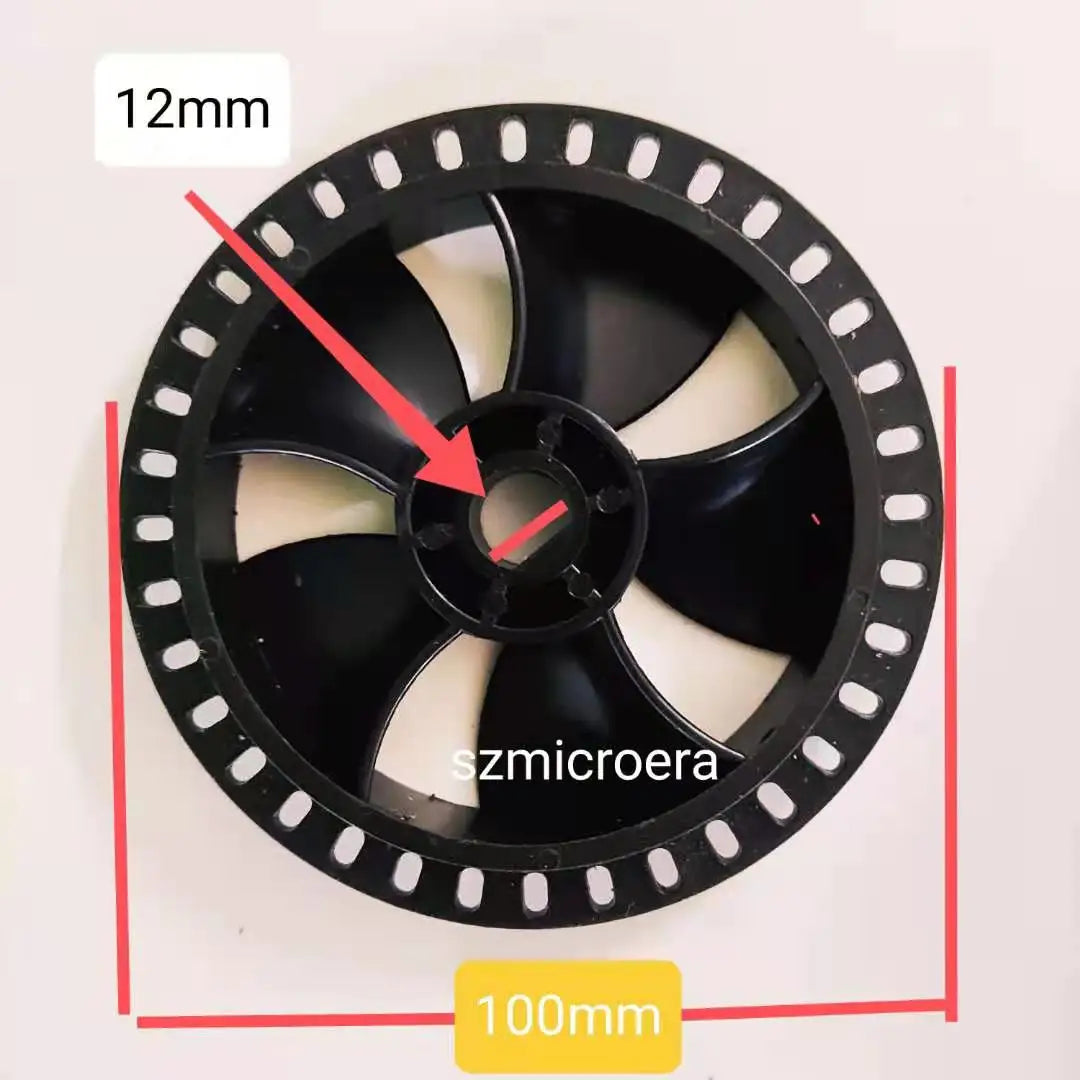 Treadmill Motor Fan Cooling Fan For Treamill Motor Universal Treadmill Sensor Perforated Wheel 110mm 100mm