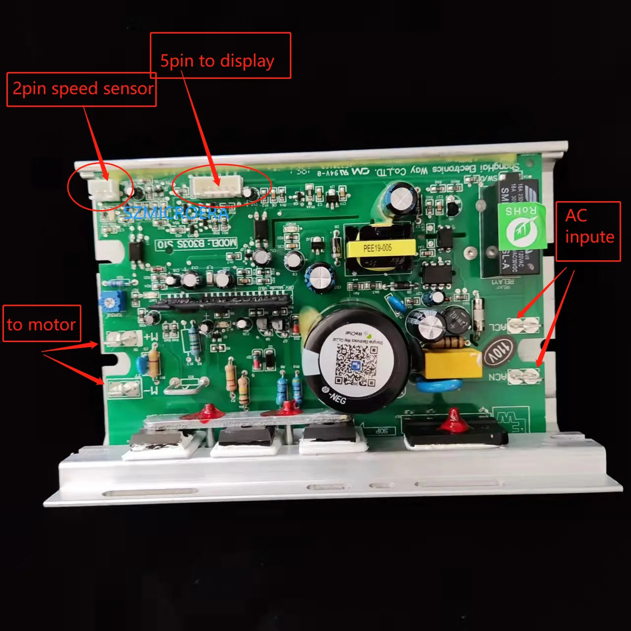 110V B303S S10 Treadmill Motor Controller Johnson Tempo TREO A002022263 Treadmill Motor MCB B303115-G0-110V