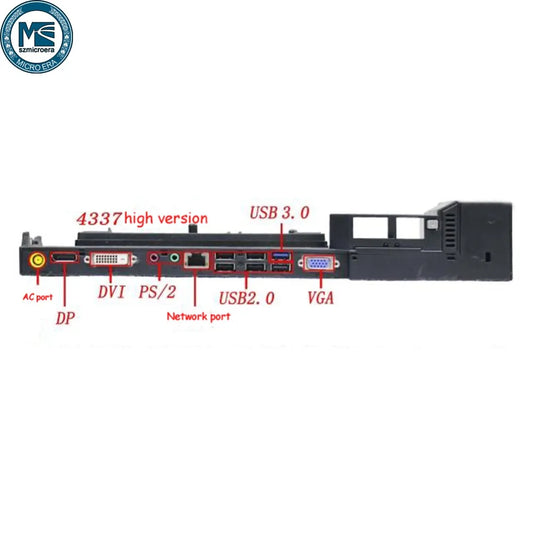 Dock Port replicator for lenovo T410 T420 T430S T520 x220 X2304337 3.0 docking station with 2key refurbished