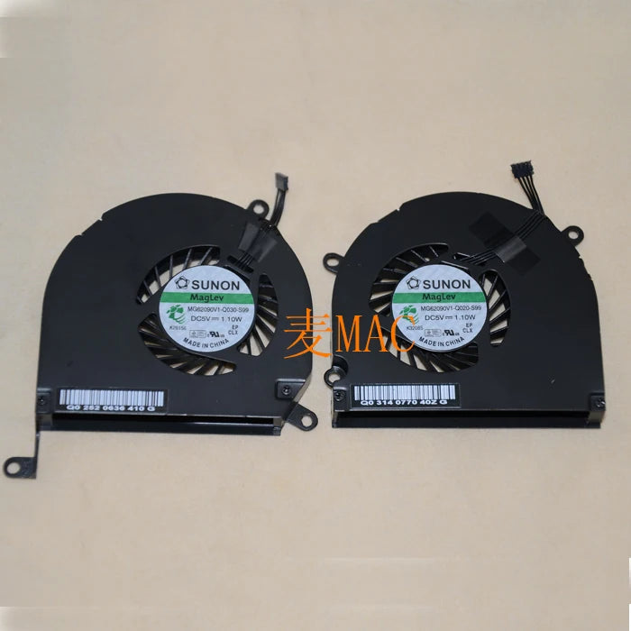 1 pair fan for Macbook Pro MB985 MC721 MC371 A1286 left and right