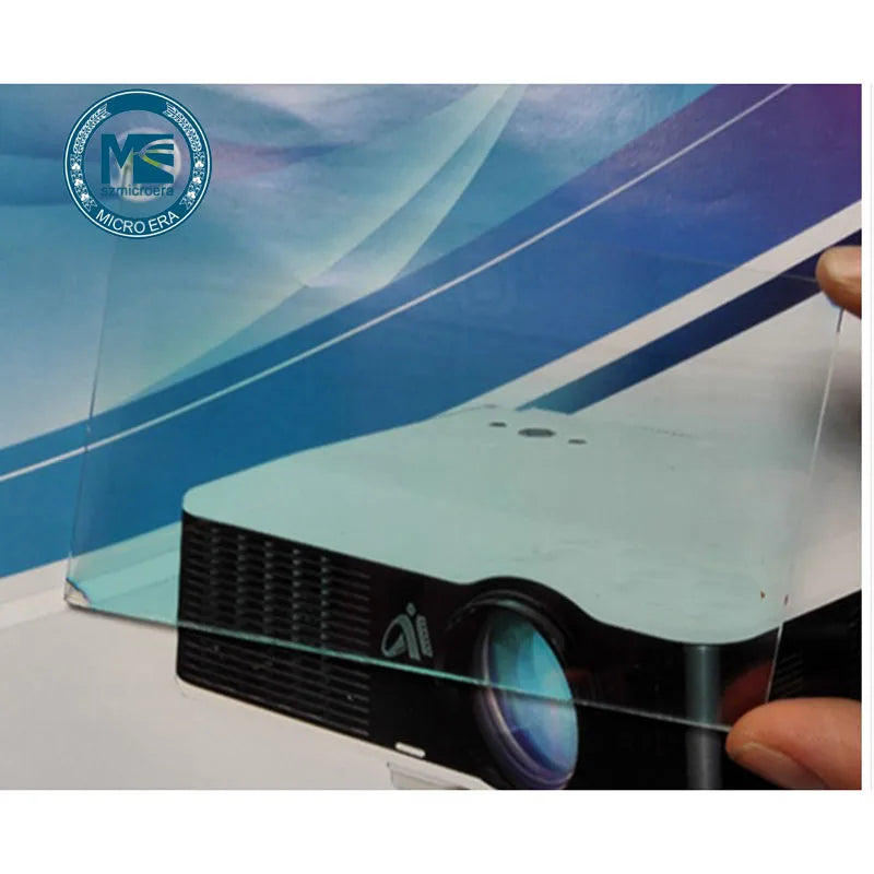 For DIY Led Projector Coating Film Insulating Glass 107x68x2mm For 3.2-5inch