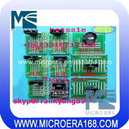 Free shipping laptop CPU&Memory tester with lamp 9pcs per set with lamp test card for laptop put in a tool box!!!