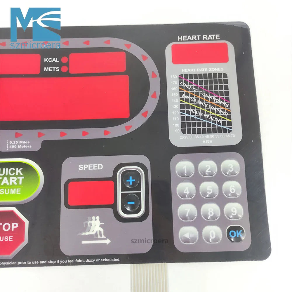 Keypad Startrac 3562 S-TRC3562 Treadmill Button Panel Control Panel Membrane Switch for STAR TRAC