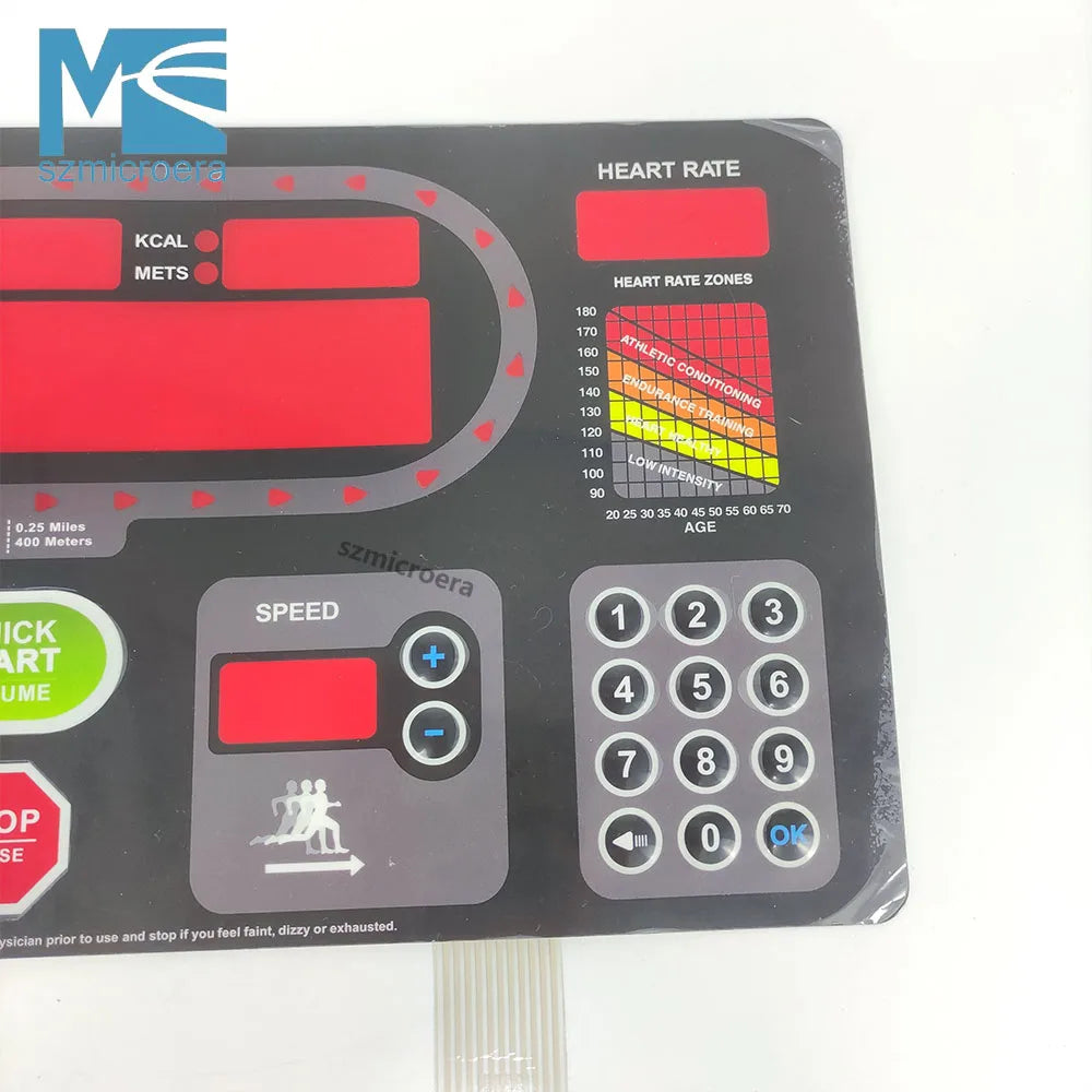 Keypad Startrac 3582 S-TRC3582 Treadmill Button Panel Control Panel Membrane Switch for STAR TRAC