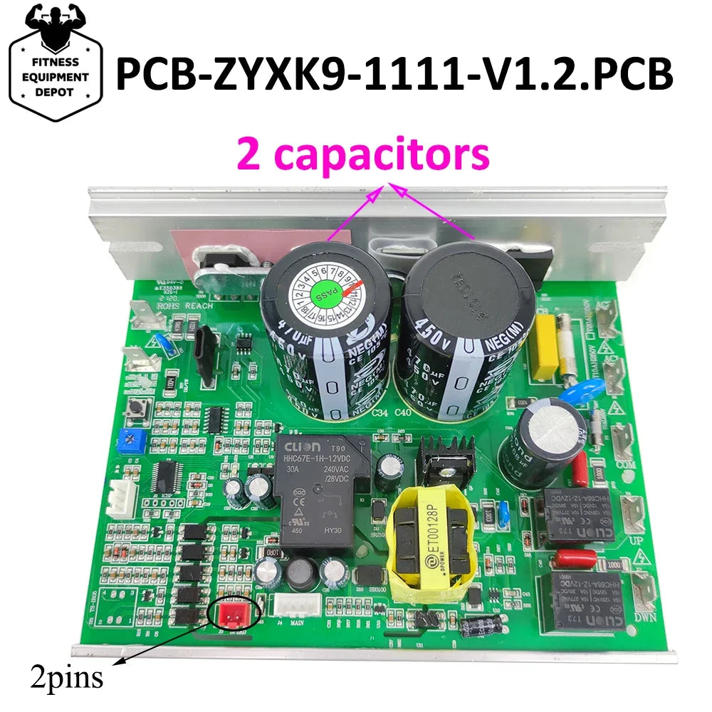 PCB-ZYXK9-1111-V1.2.PCB Treadmill Motor Controller for SHUA Treadmill Circuit Board ZYXK9 Power Supply Board Mainboard