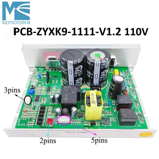 PCB-ZYXK9-1111-V1.2.PCB Treadmill Motor Controller for SHUA Treadmill Circuit Board ZYXK9 Power Supply Board Mainboard