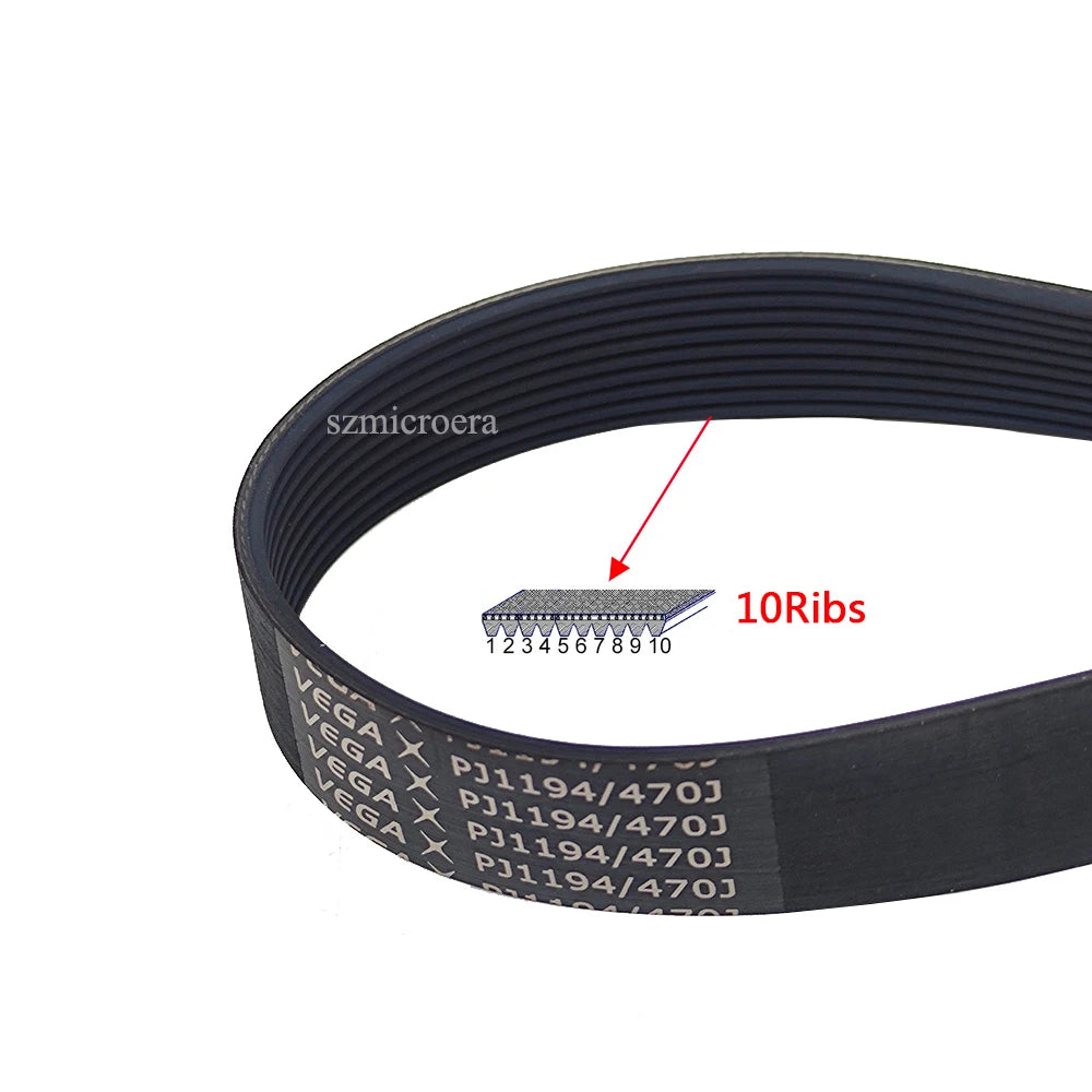 VEGA V-Belt Rubber Belt PJ1194 470J 6/7/8/9/10 ribs Treadmill Motor Belt Drive Belt Multi Groove Belt