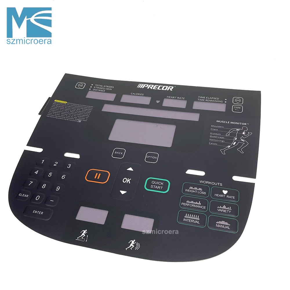 Treadmill Membrane Switch for Precor 576i 546i 536i C956i 966i  Treadmill Spare Parts-Precor Keypad Repair