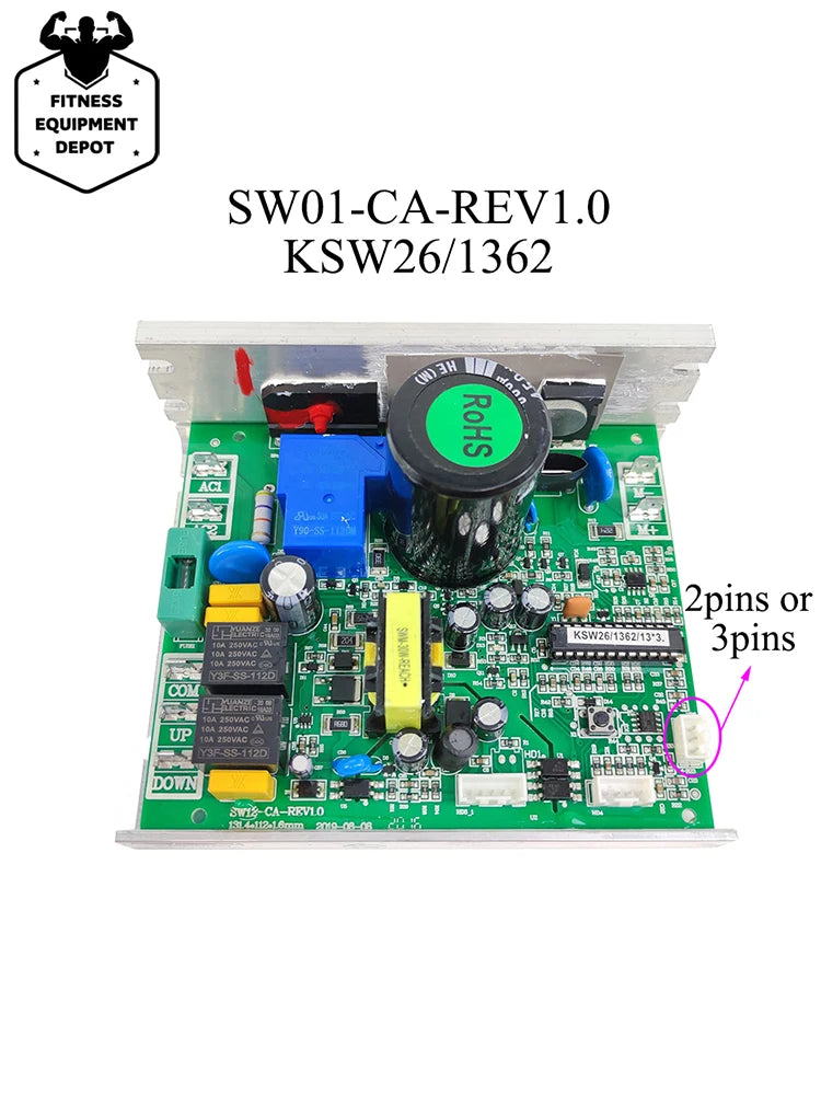 for Reebok OMA Treadmill Circuit Board Control Board 220V Input SW01-CA-REV1.0 KSW26 KSW16 KSW13 Treadmill Motor Controller