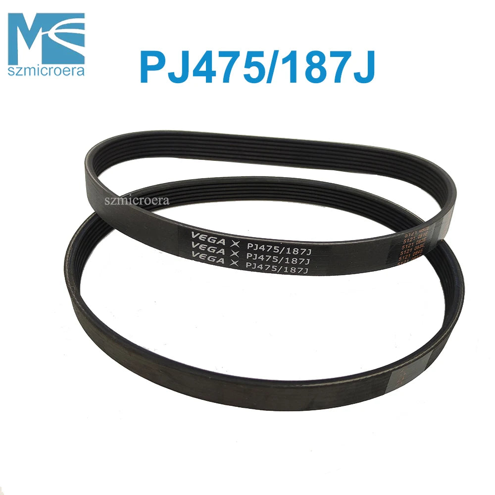 PJ475, 187J VEGA V-Belt for Treadmill, Motor Belt, Multi Groove, Fitness Accessories, 3, 4, 5, 6, 7 Ribs