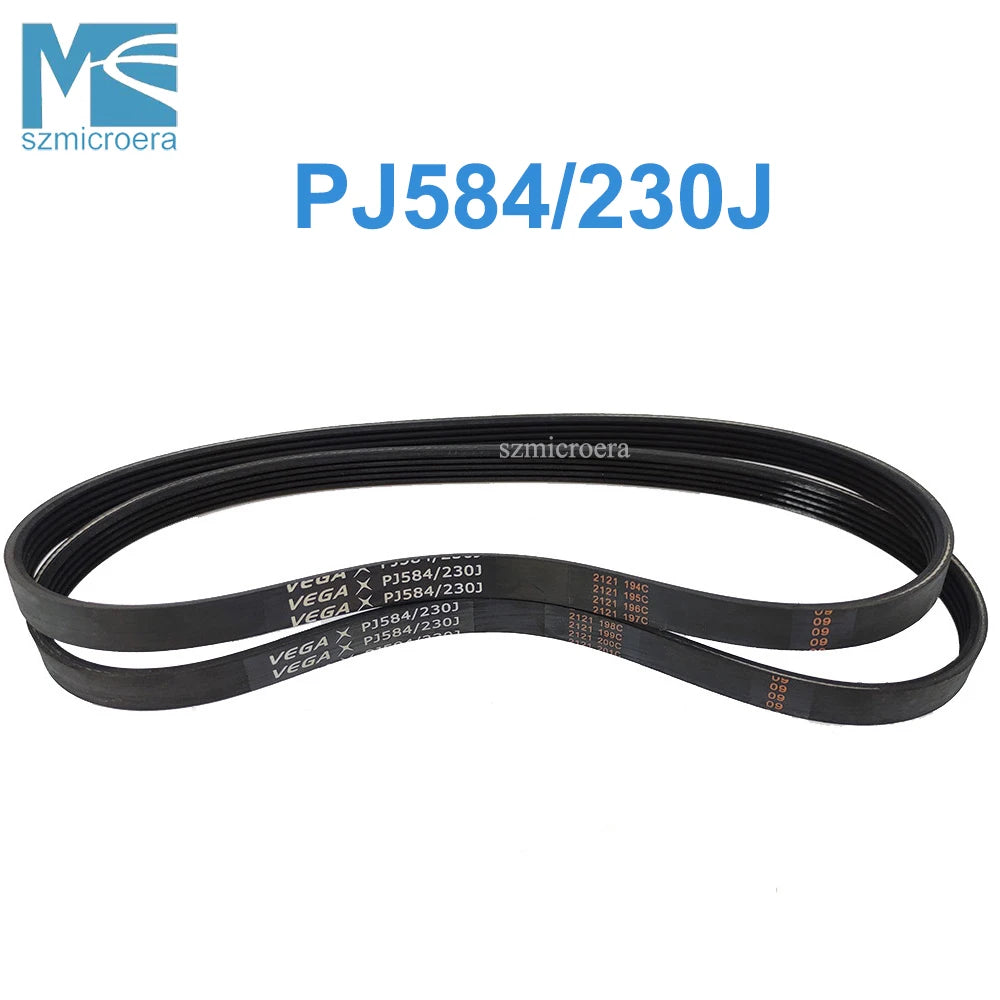 PJ584/230J, 1Pc VEGA V-Belt for Treadmill, Multi Wedge Belt, Multi Groove Belt, 3, 4, 5, 6, 7, 8, 9, 10 Ribs