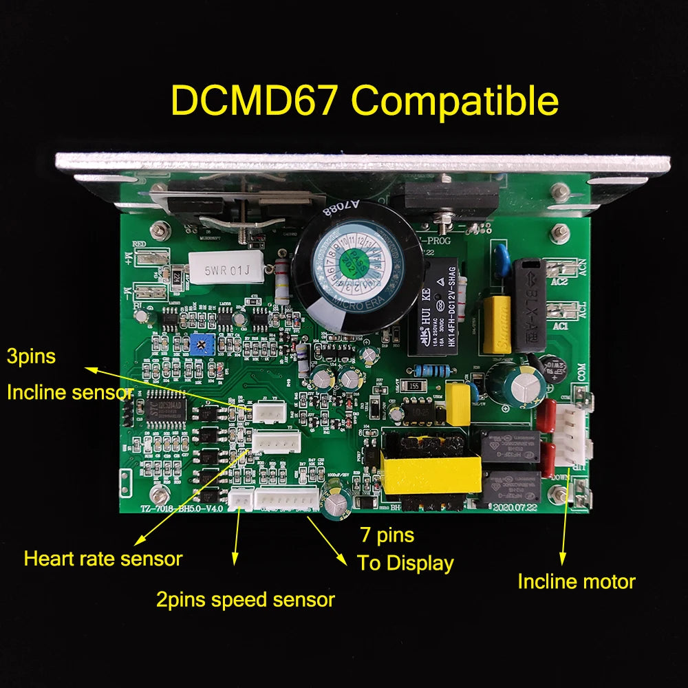 Original Endex DCMD67 DCMD67M for BH Treadmill Motor Controller Control board Driver board compatible with DK City NB702028 PCB