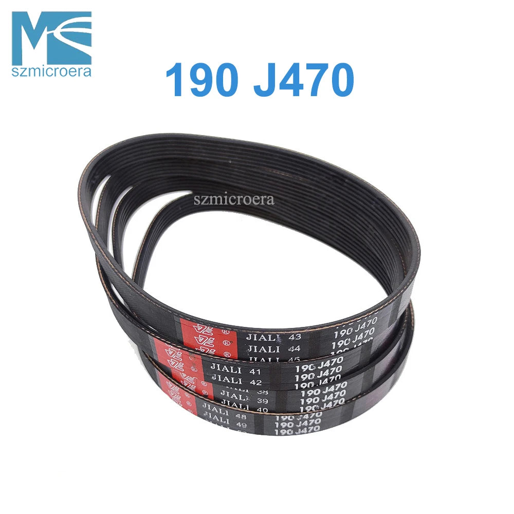 2Pcs/Lot Treadmill Motor Belt with Multi Groove, 190 J470, Rubber Belt, Massage Chair Belt, 5, 6, 7, 8, 9Ribs