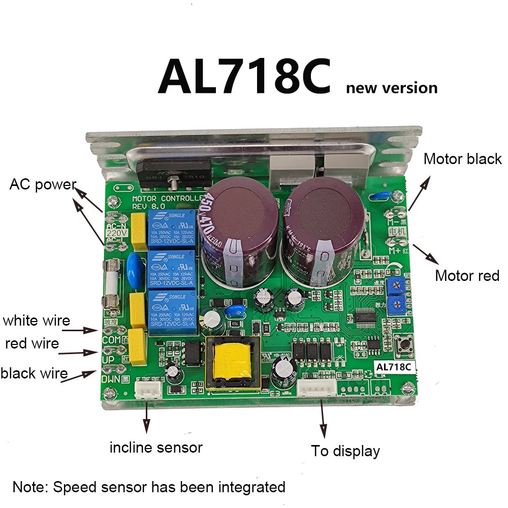 AL668AR, AL718C, Treadmill Motor Controller Control Board Circuit Board, Power Supply Unit, Driver Board Motherboard
