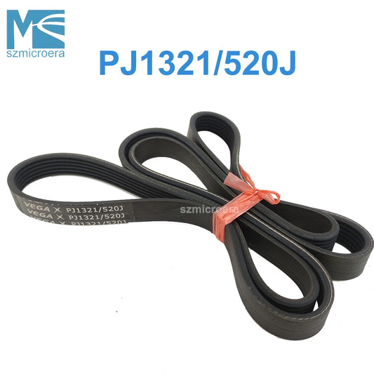 VEGA V-Belt for Treadmill, PJ1321 520J, Drive Belt, Rubber Belt, Multi Groove Belt, 4, 5, 6, 7, 8 Ribs