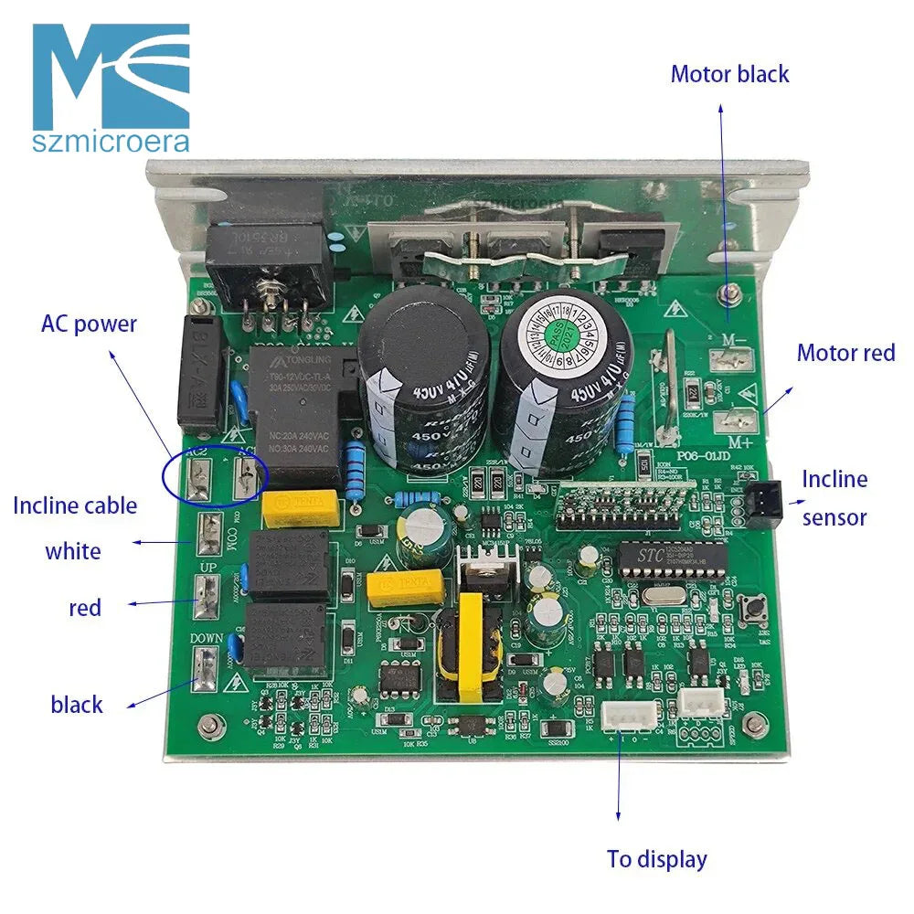 Universal Treadmill Motor Control Board Controller Kit for Icon NordicTrack, General USE, for 1HP-4.0HP DC Motor