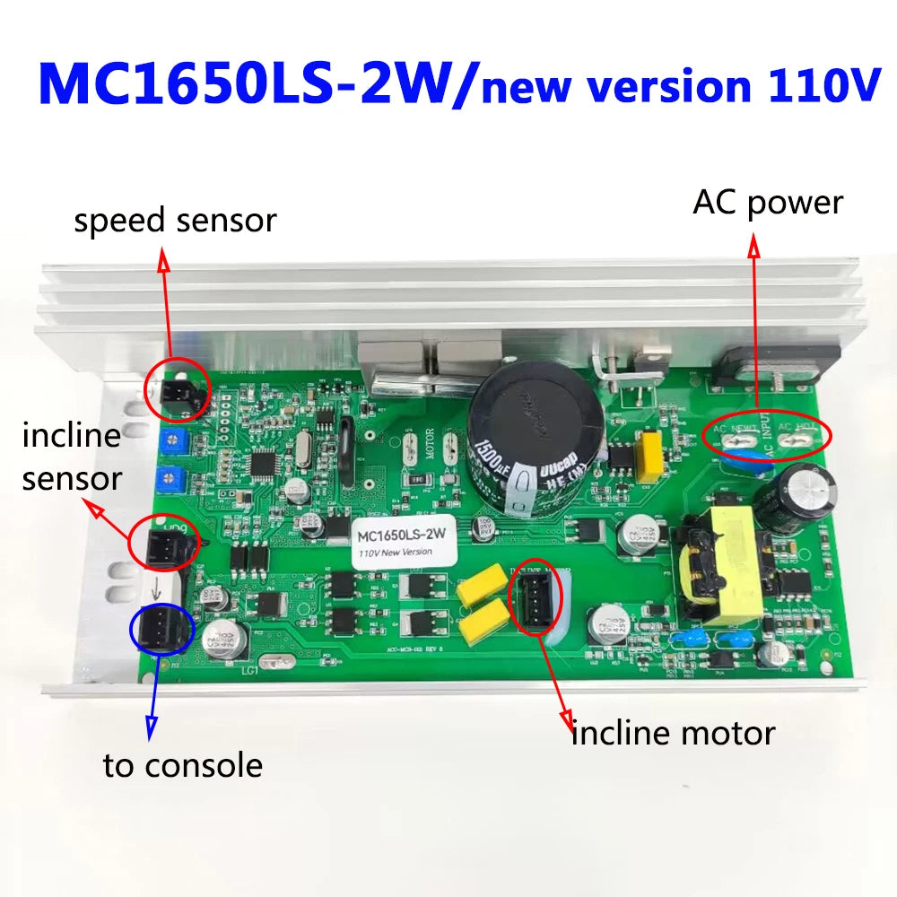 WLTL296099 Weslo Cadence Treadmill Motor Control Board MC1650LS-2W  Treadmill Circuit Board Power Supply Board
