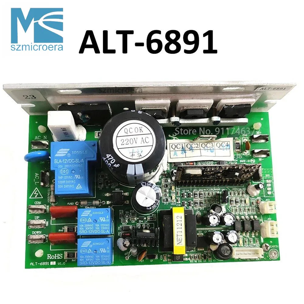 ALT-6891, ALT-6890, Motor Controller for Treadmill, Control Board, Power Supply Board, Driver Board, for YIJIAN 8008ES SHUA