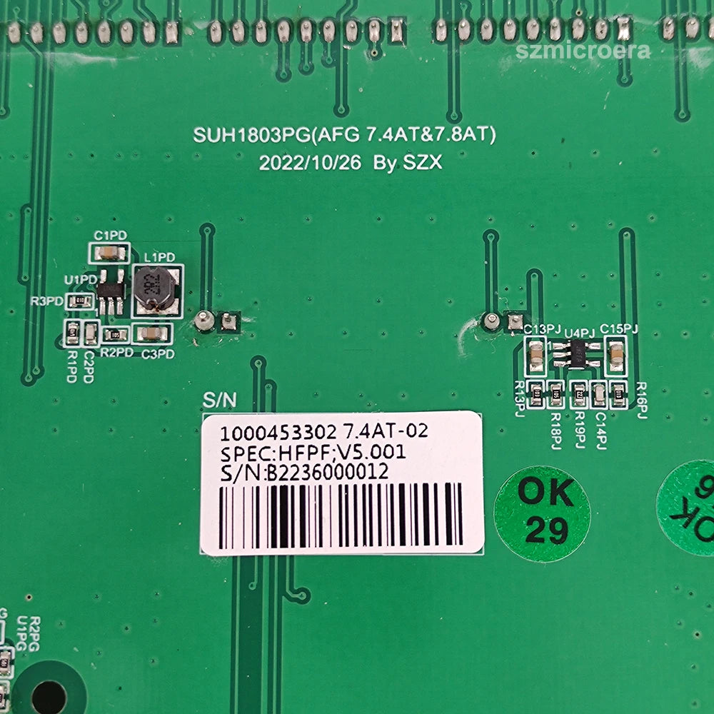 Upper Control Board SUH1803PG(AFG 7.4AT&7.8AT) Treadmill LCD Console Display Panel 1000453302 7.4AT-02