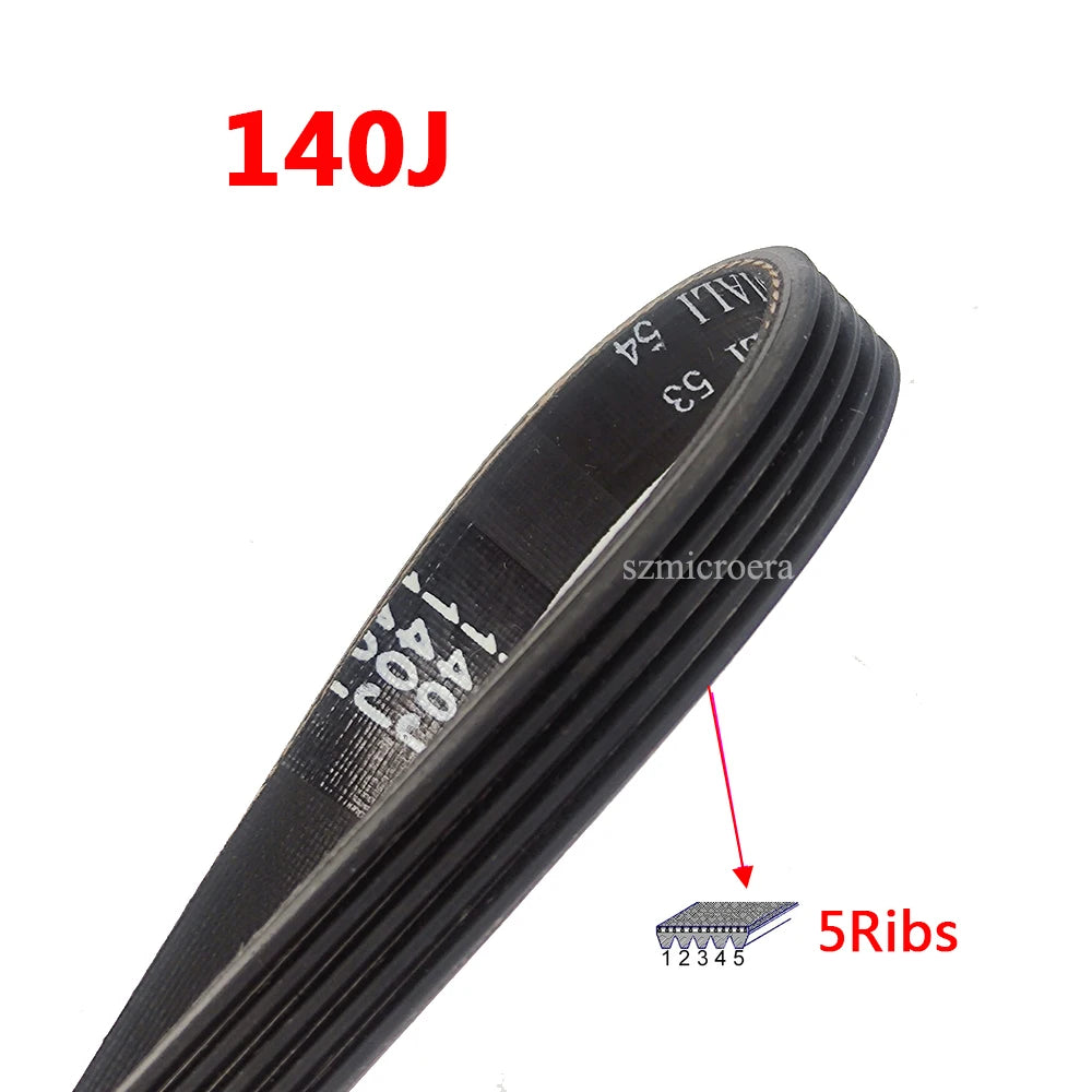 10pcs Treadmill Belt 140J 5Ribs Rubber Drive Belt Multi Wedge Belt Multi Groove Belt