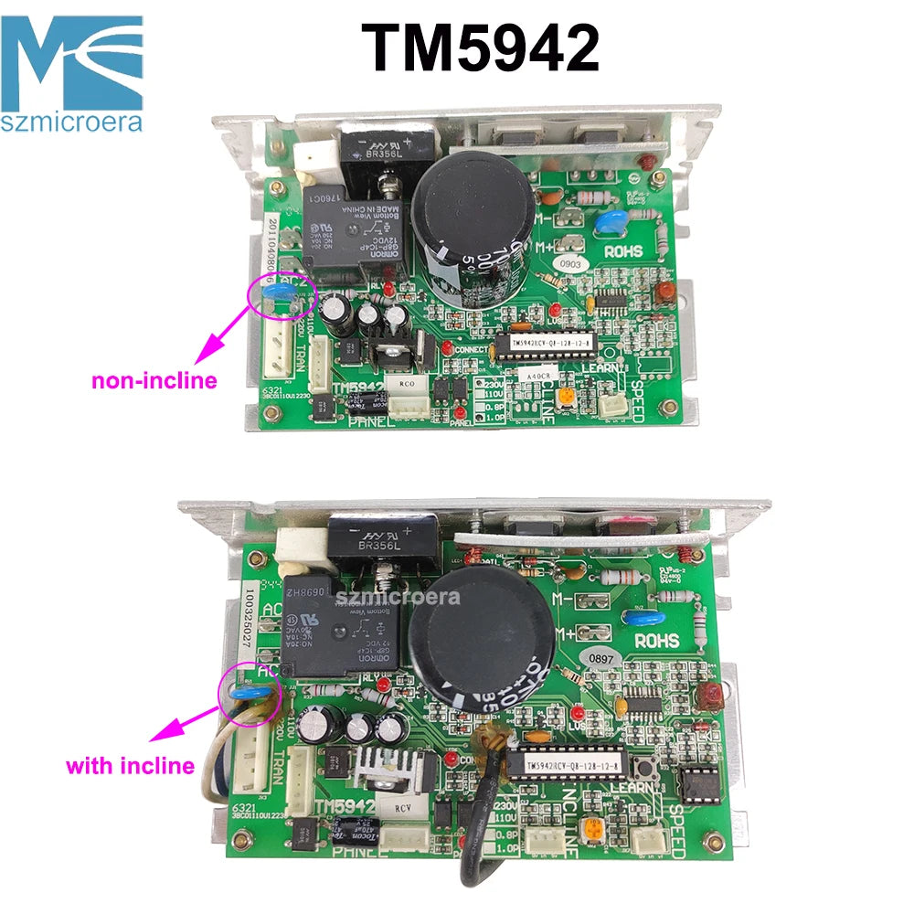 TM5942, Original Treadmill Circuit Board Control Board, Power Supply Board with Incline Version