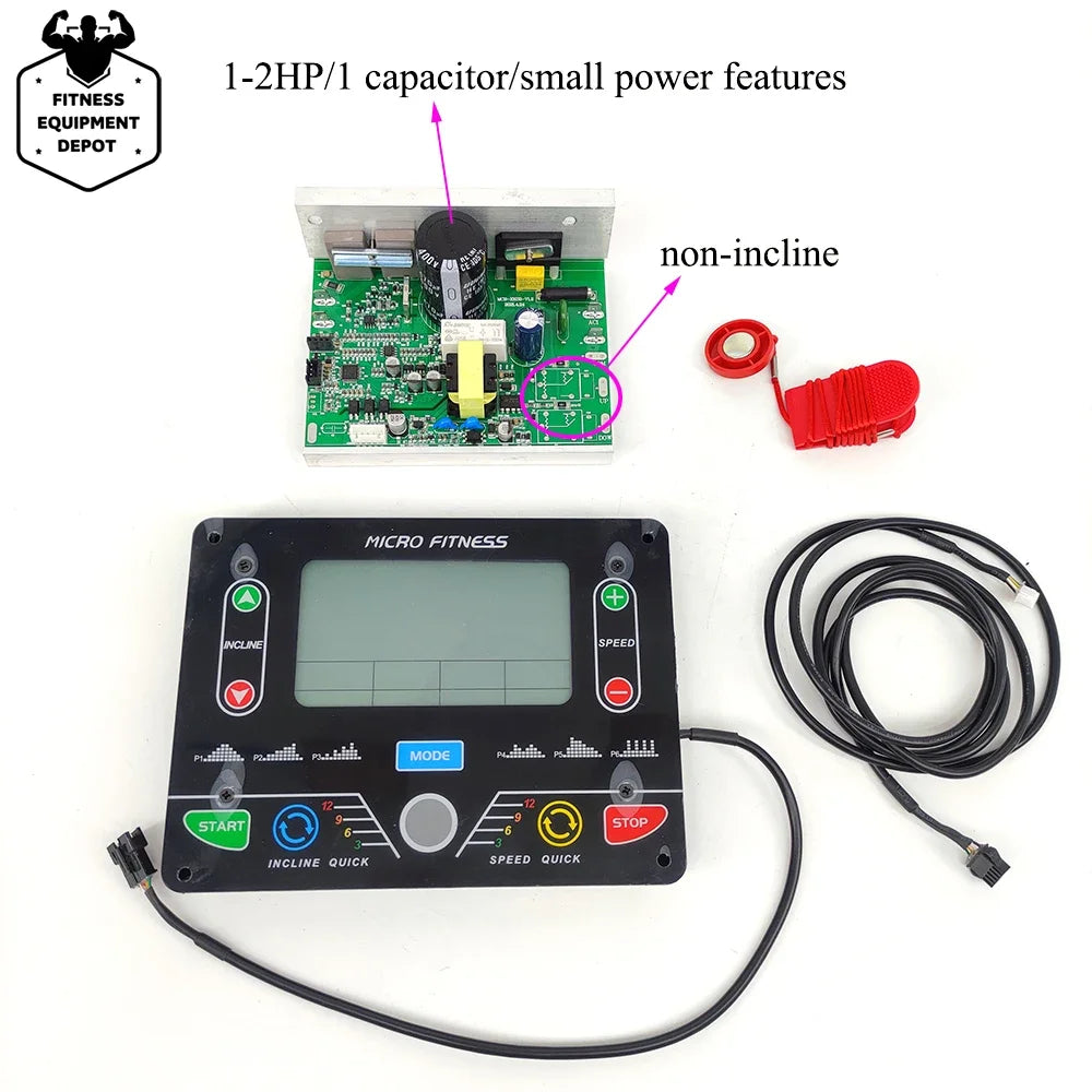 Universal Treadmill Circuit board, Console display, Treadmill  control board controller, General Use, 1HP-2HP/4.0HP motor