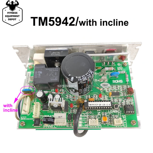 TM5942 With Incline  Treadmill Control Board Treadmill Motor Controller Circuit board Power Supply Board Driver Board