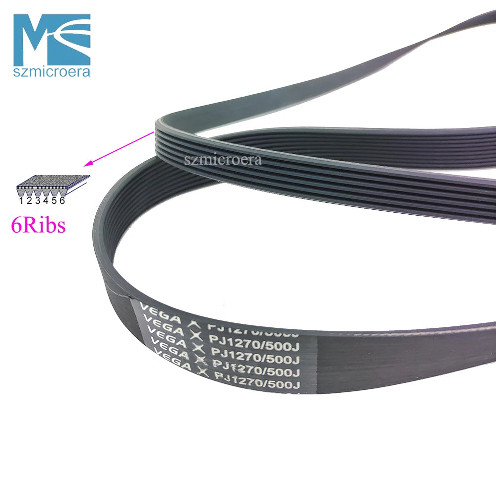 VEGA-V-Belt for Treadmill, PJ1270 500J, Rubber Motor Belt, Multi Groove, Drive Belt, 4, 5, 6, 7, 8 Ribs