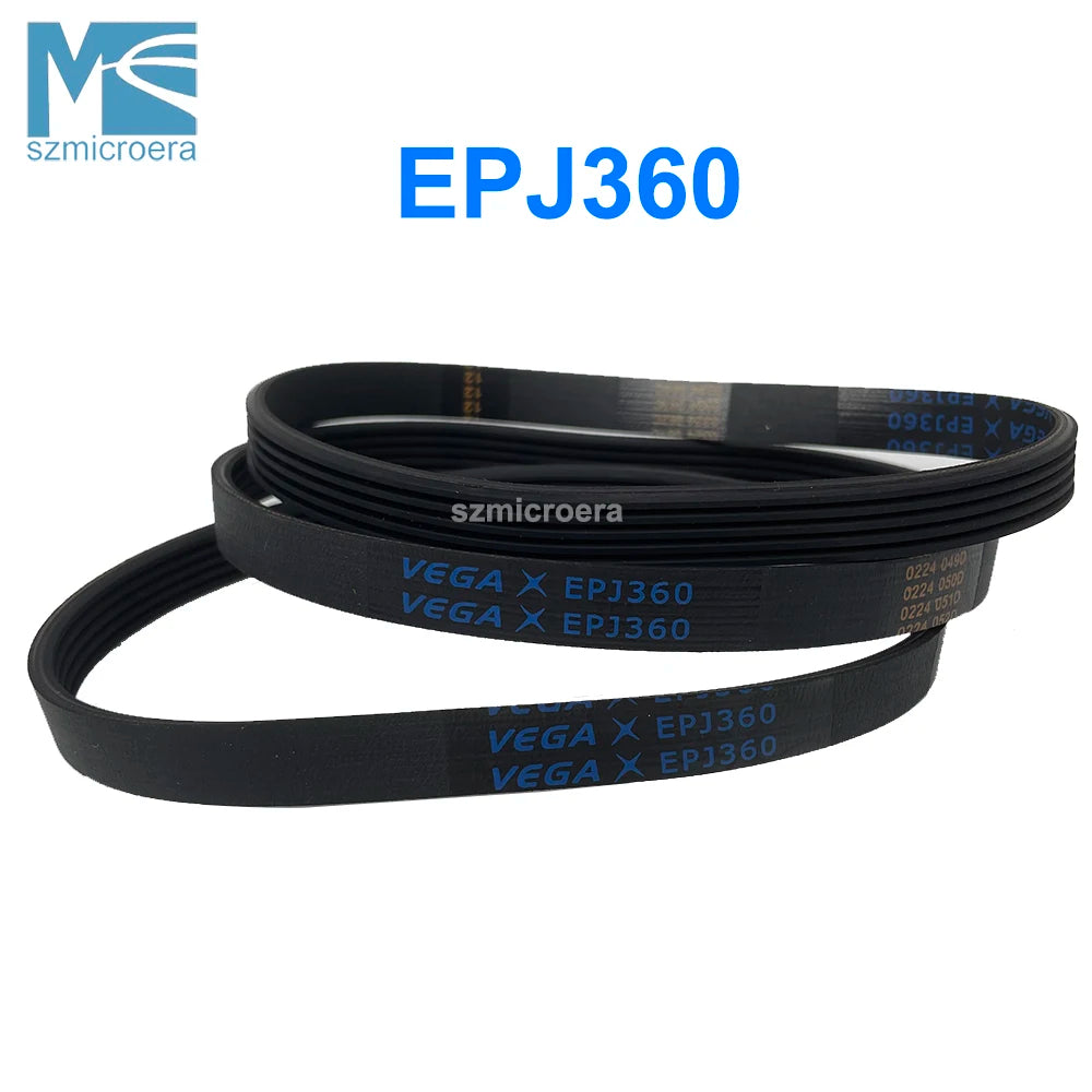 EPJ360, VEGA V-Belt for Treadmill, Motor Belt, Rubber Drive Belt, Gym Equipment for Home, 5, 6, 7, 8, 9 Ribs