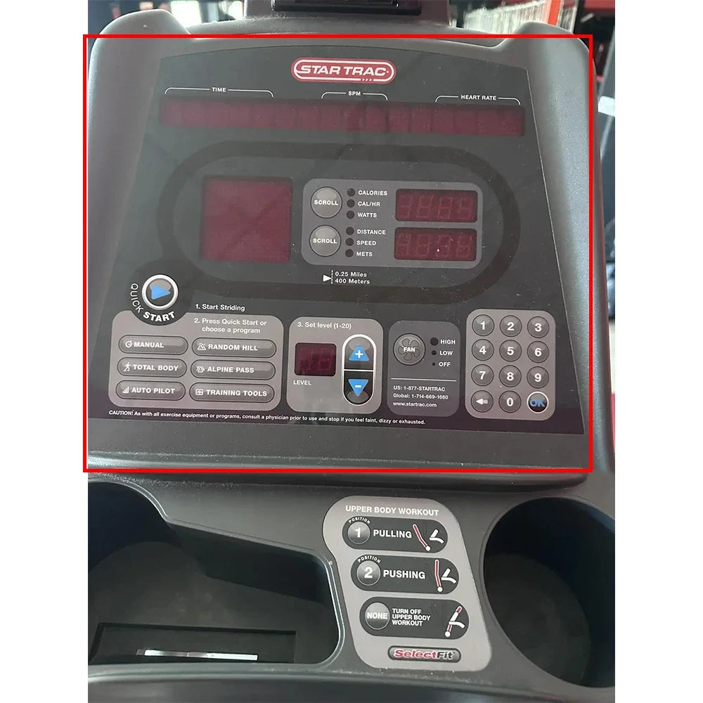 Treadmill Button Panel Control Panel Treadmill Membrane Switch Keypad for Star trac 6230-SINTP0