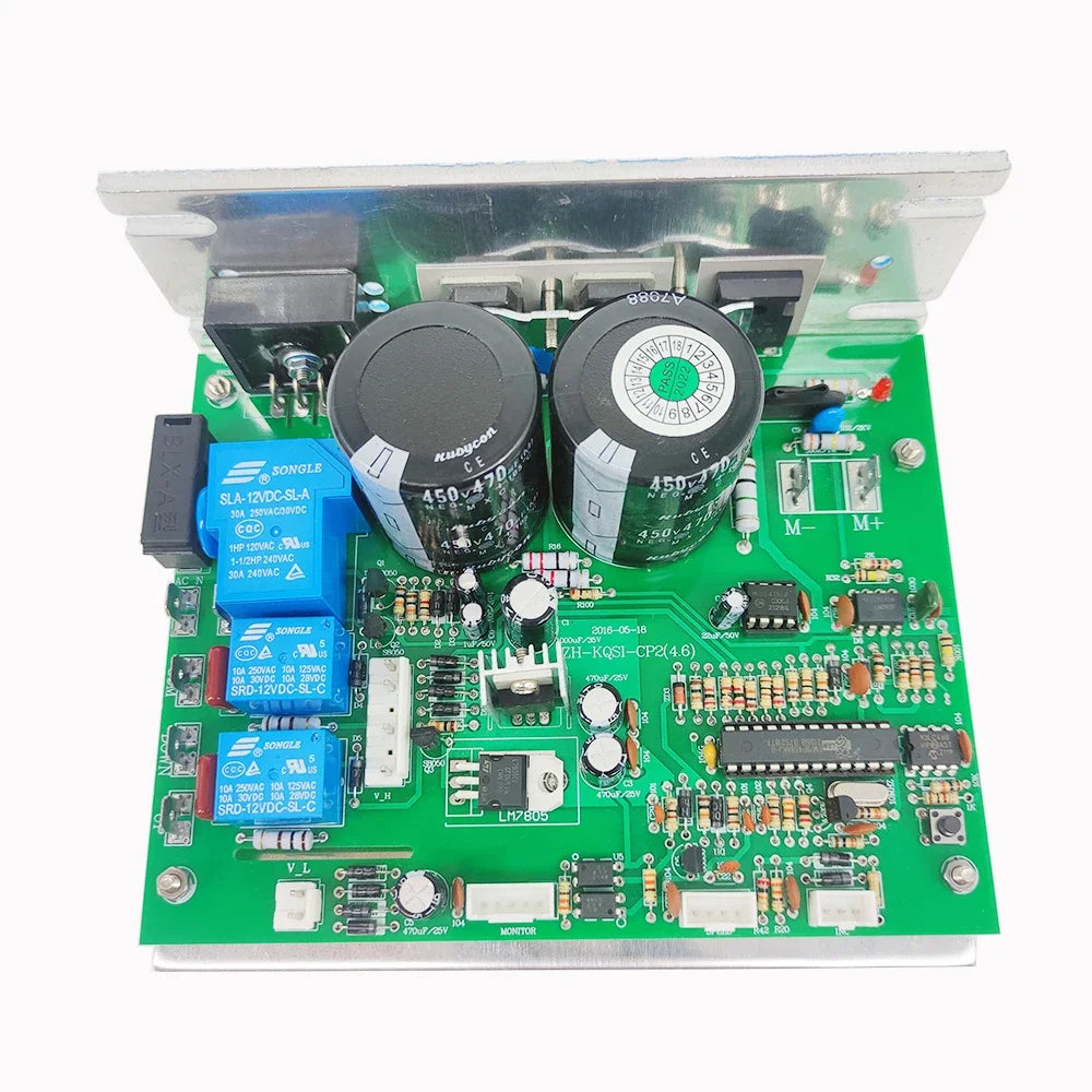 ZHKQSI-CP1.PCB, ZH-KQSI-001, ZH-KQSI-002,Treadmill Driver Board Motherboard, for BH Fitness G6414V, 2Capacitors