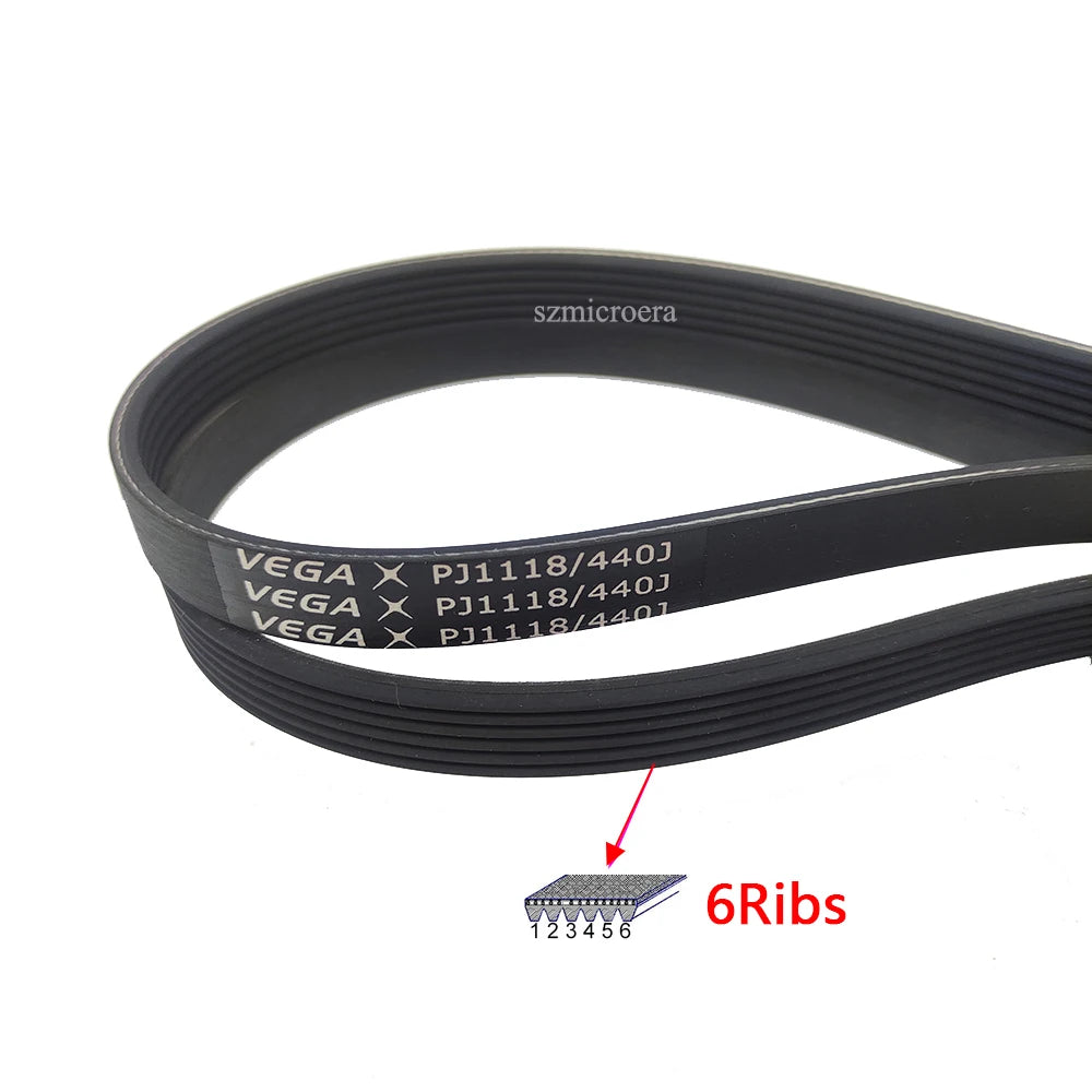 2pcs/lot VEGA V-Belt Rubber Belt PJ1118 440J 5/6/7ribs Treadmill Motor Belt Drive Belt Multi Groove Belt