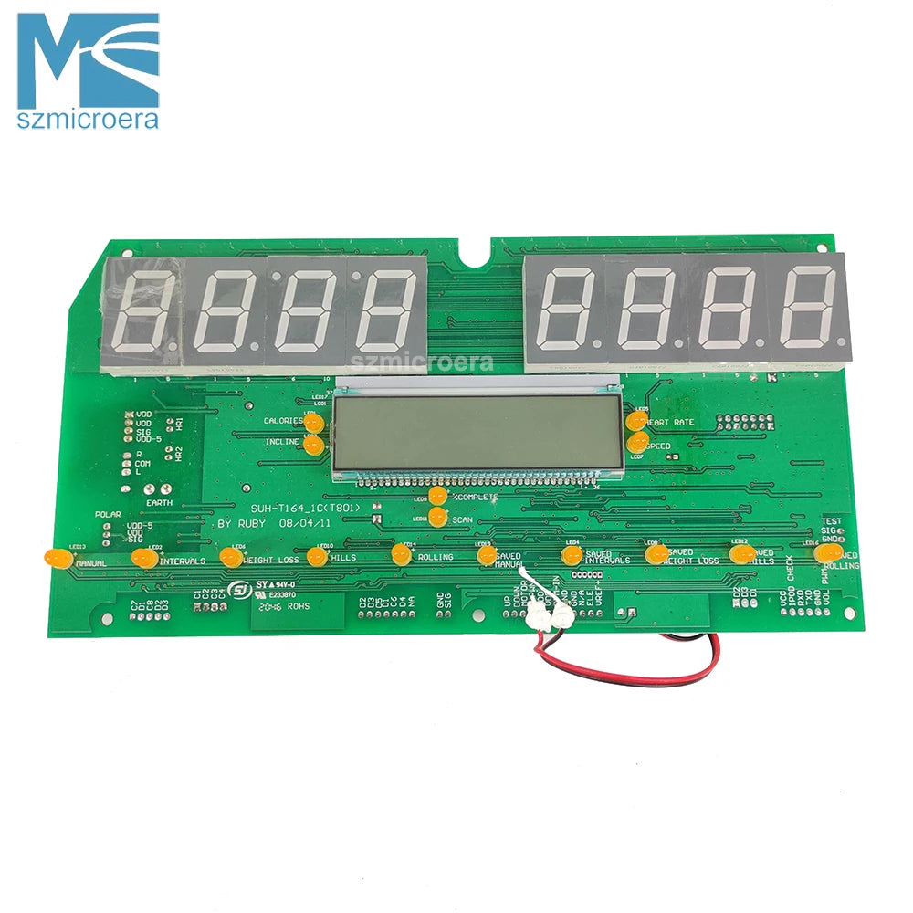 SUH-T164_1C(T801), 1000105562, Treadmill Control Panel Display for Horizon Adventure 2, Upper Control Board Screen