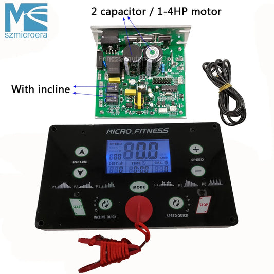 General USE Universal Treadmill motor control board controller 1HP-2HP/1HP-4HP motor Treadmill Console display tilt