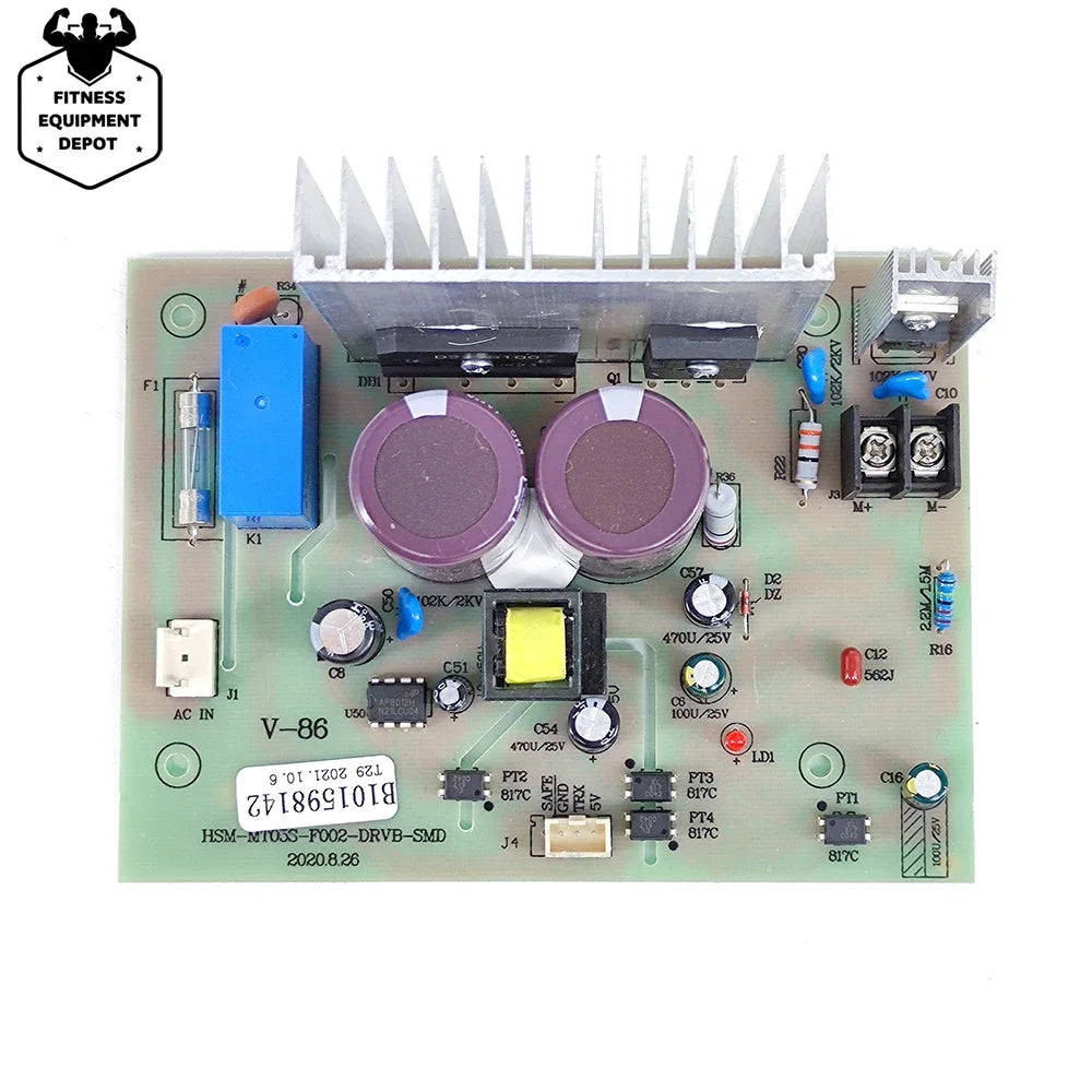 Motor Controller for HSM Treadmill, Driver Board Mainboard, B101598142 T29, HSM-MT05S-F002-DRVB-SMD