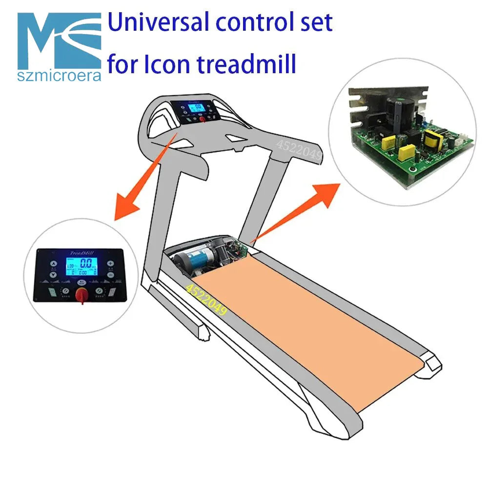 Universal Treadmill Motor Control Board Controller Kit for Icon NordicTrack, General USE, for 1HP-4.0HP DC Motor