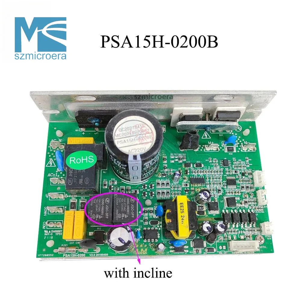 PSA15H-0200B, PSA15H-0200, Treadmill Control Board, Motor Controller, for Elboo Yijin Umay, JADA Head, OMA SHUA