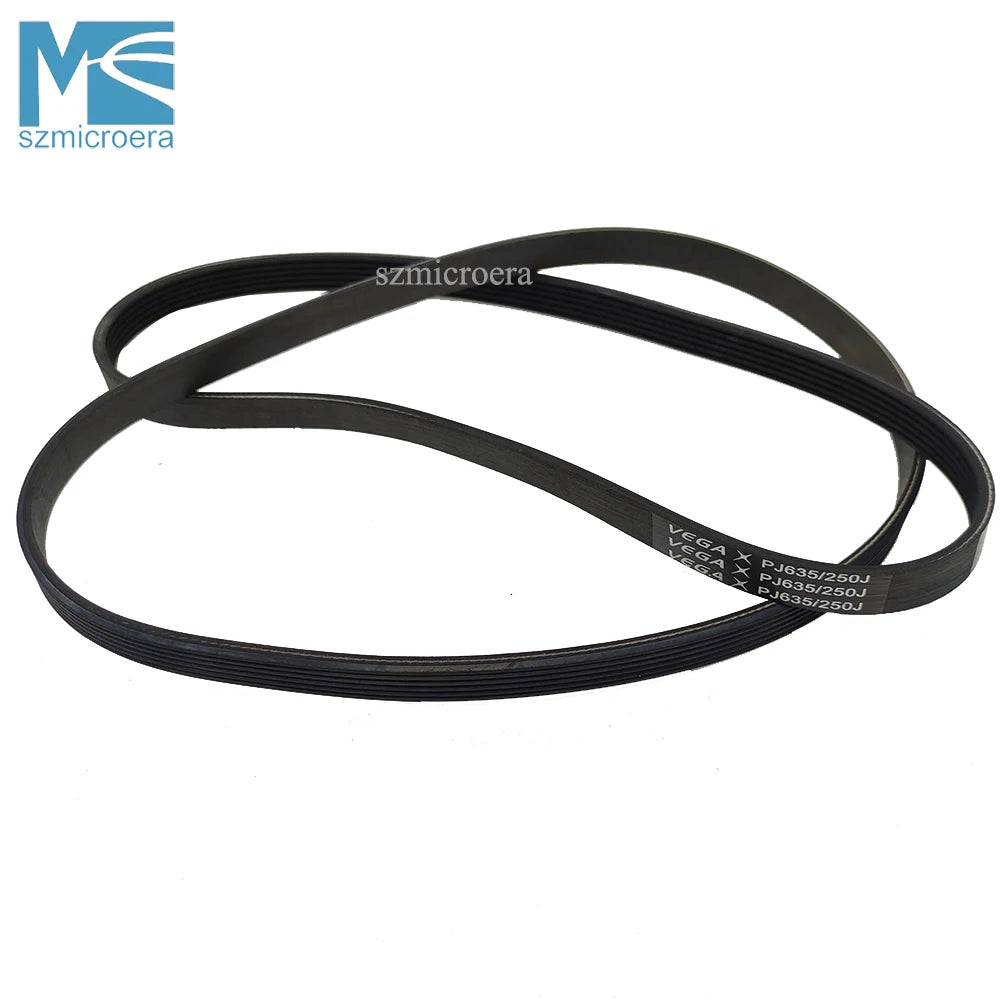 PJ635 250J VEGA-V-Belt for Treadmill, Multi Groove Belt, Transmission Timing Belt, 3, 4, 5, 6, 7, 8 Ribs