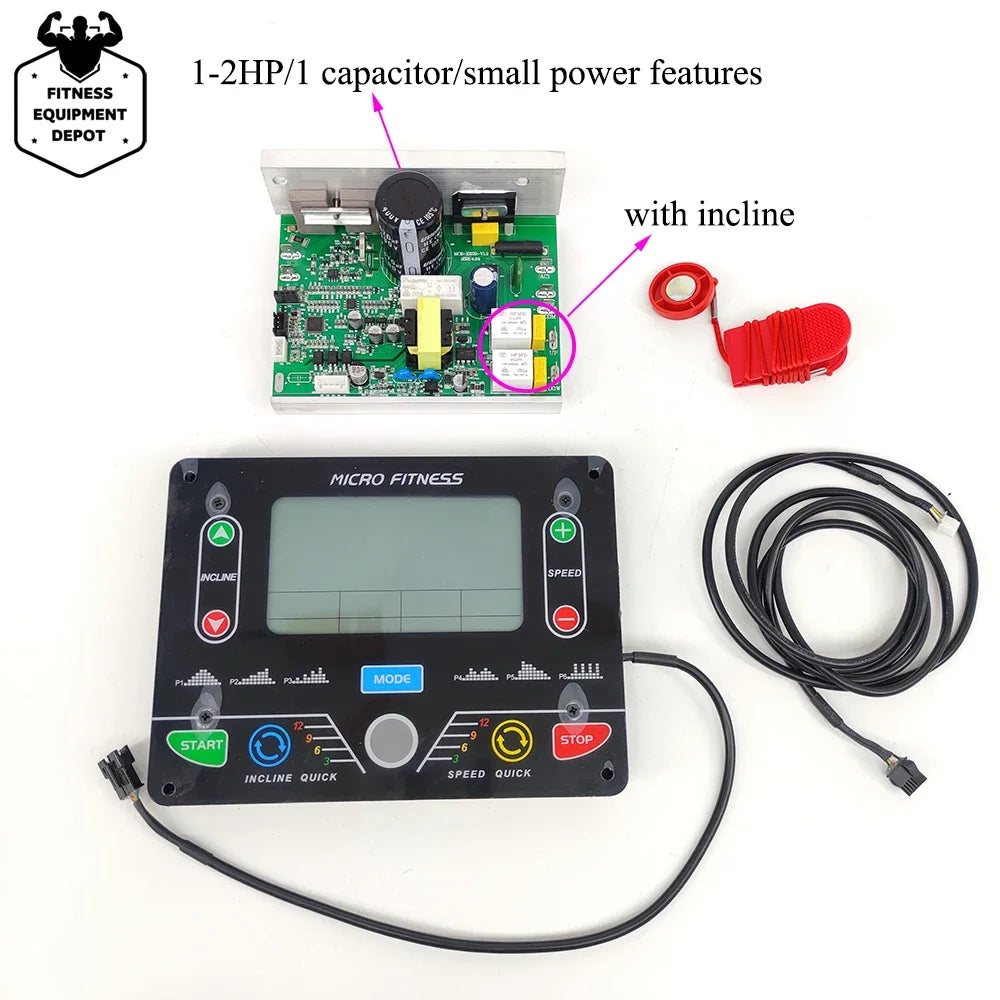Universal Treadmill Circuit board, Console display, Treadmill  control board controller, General Use, 1HP-2HP/4.0HP motor