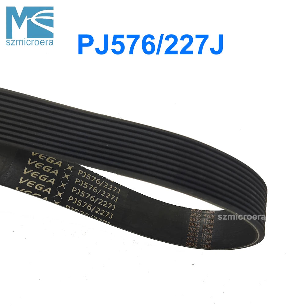 PJ576 227J, VEGA-V-Belt for Treadmill Motor Belt, Rubber Drive Belt for Planer, Treadmill, 5, 6, 7, 8, 9, 10 Ribs