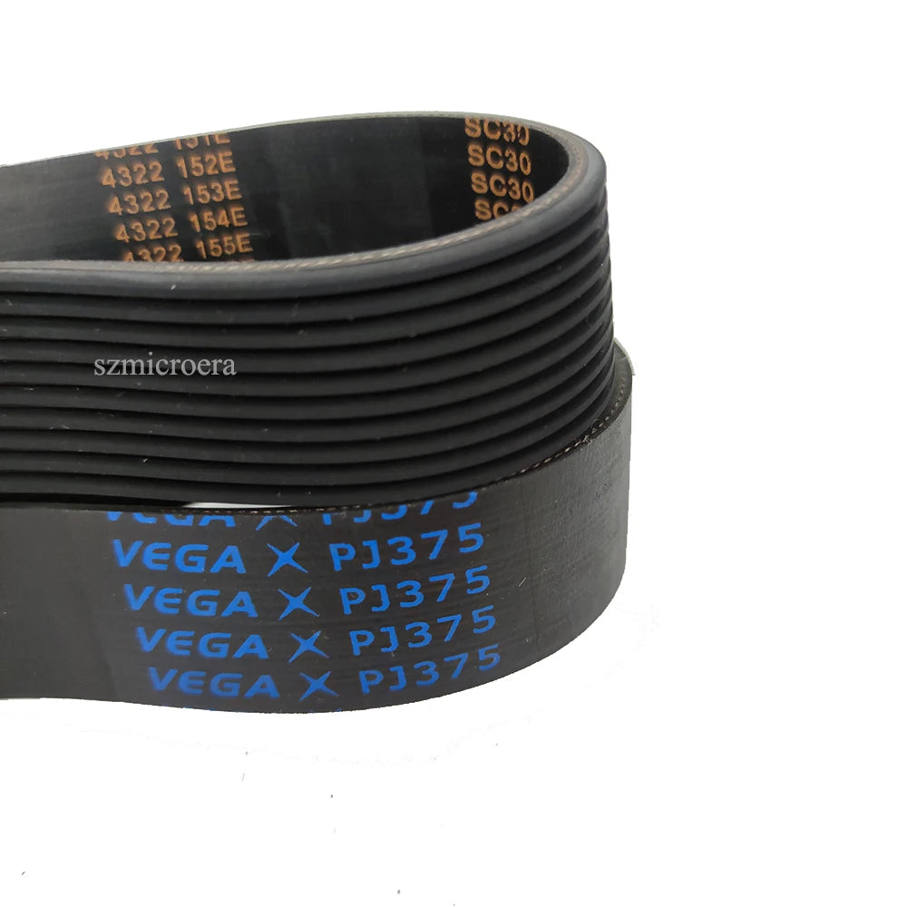 1pcs VEGA Treadmill Belt Drive Belt PJ375 10Ribs Blue Rubber Multi Groove Belt Multi Wedge Belt