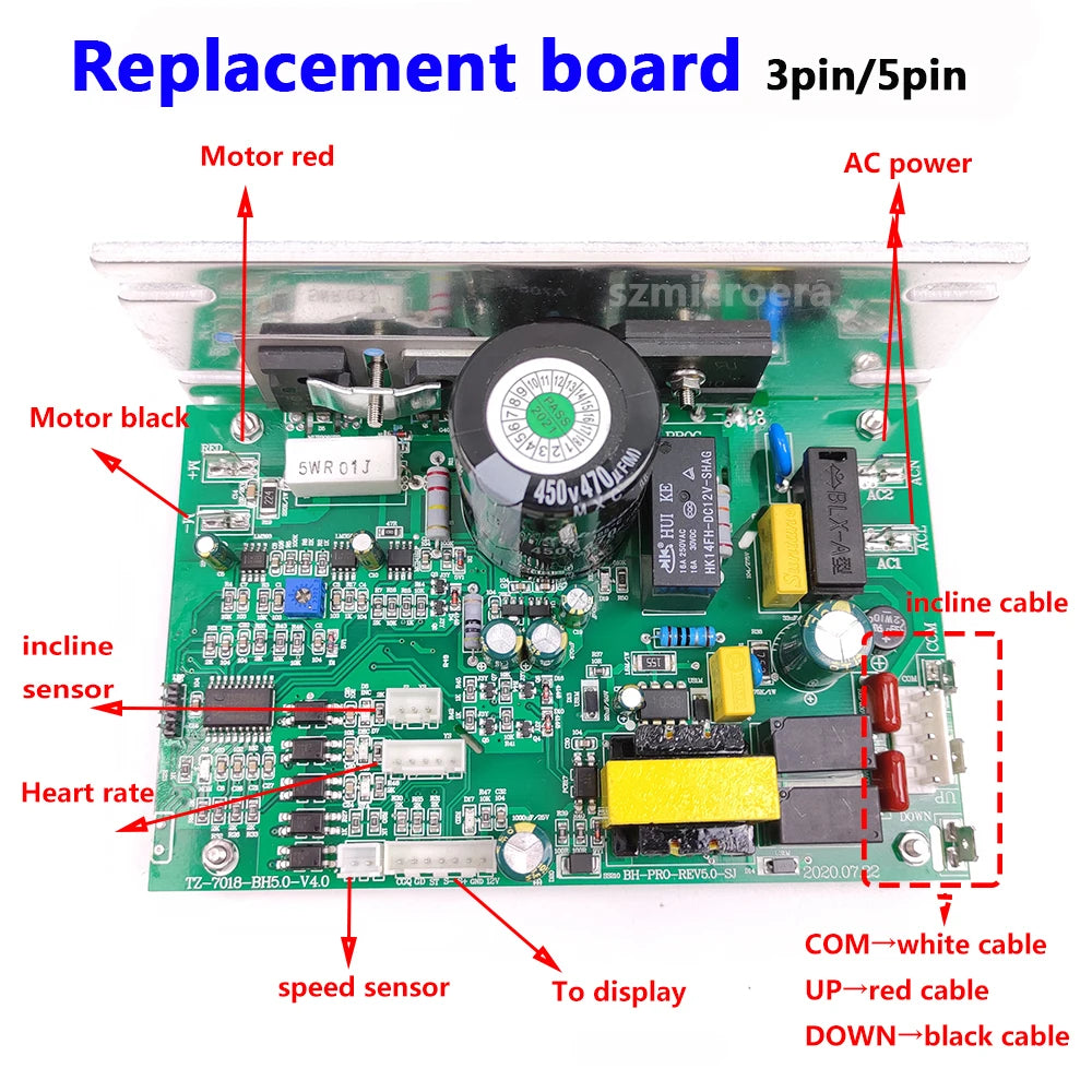 Original Treadmill Motor Driver Controller Motherboardfor BH And Other Brand Treadmill Circuit Board Mainboard DCMD57