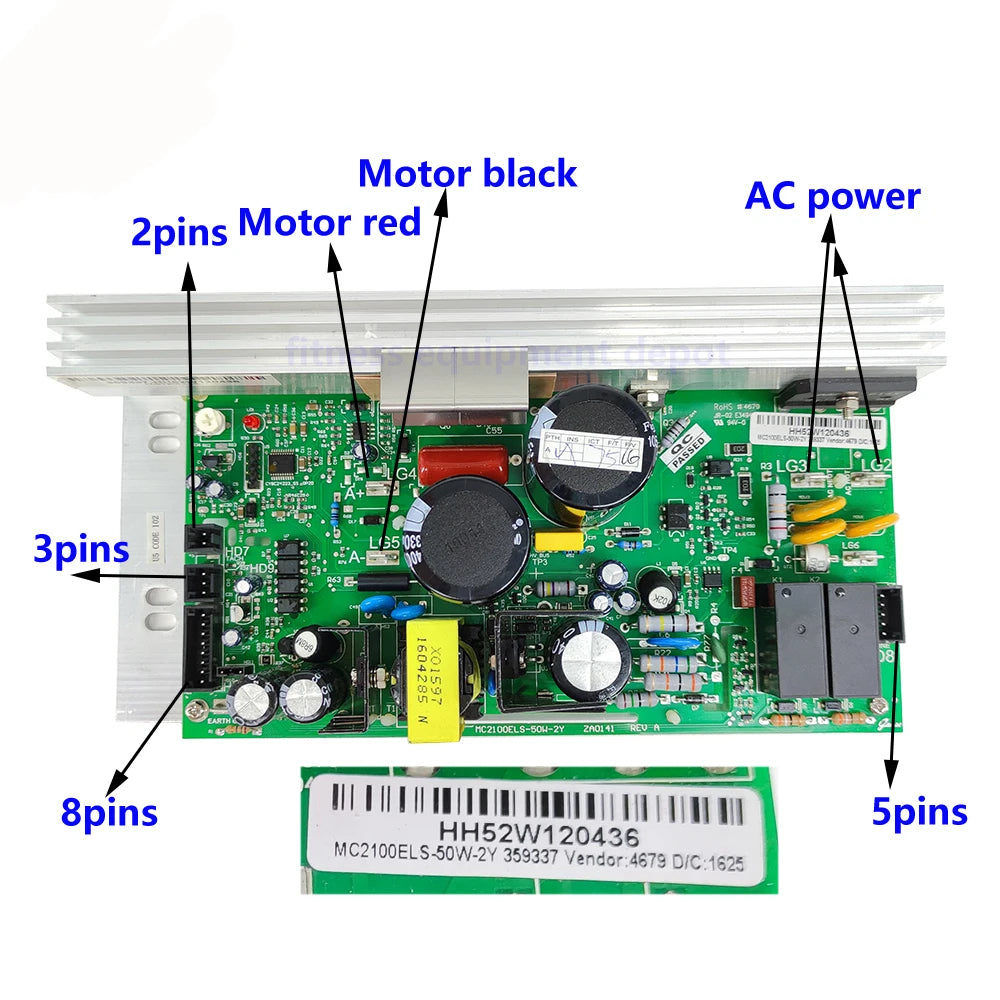 MC2100ELS-50W-2Y 359337 MC2100ELS 50W ZY Treadmill Control Board Power Supply Board Mainboard for ICON PROFORM NordicTrack
