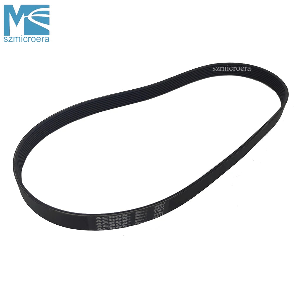 330J Rubber Multi Groove Drive Belt for Treadmill, Motor Belt, 5, 6, 7, 8, 9, 10 Ribs, Washing Machine Belt