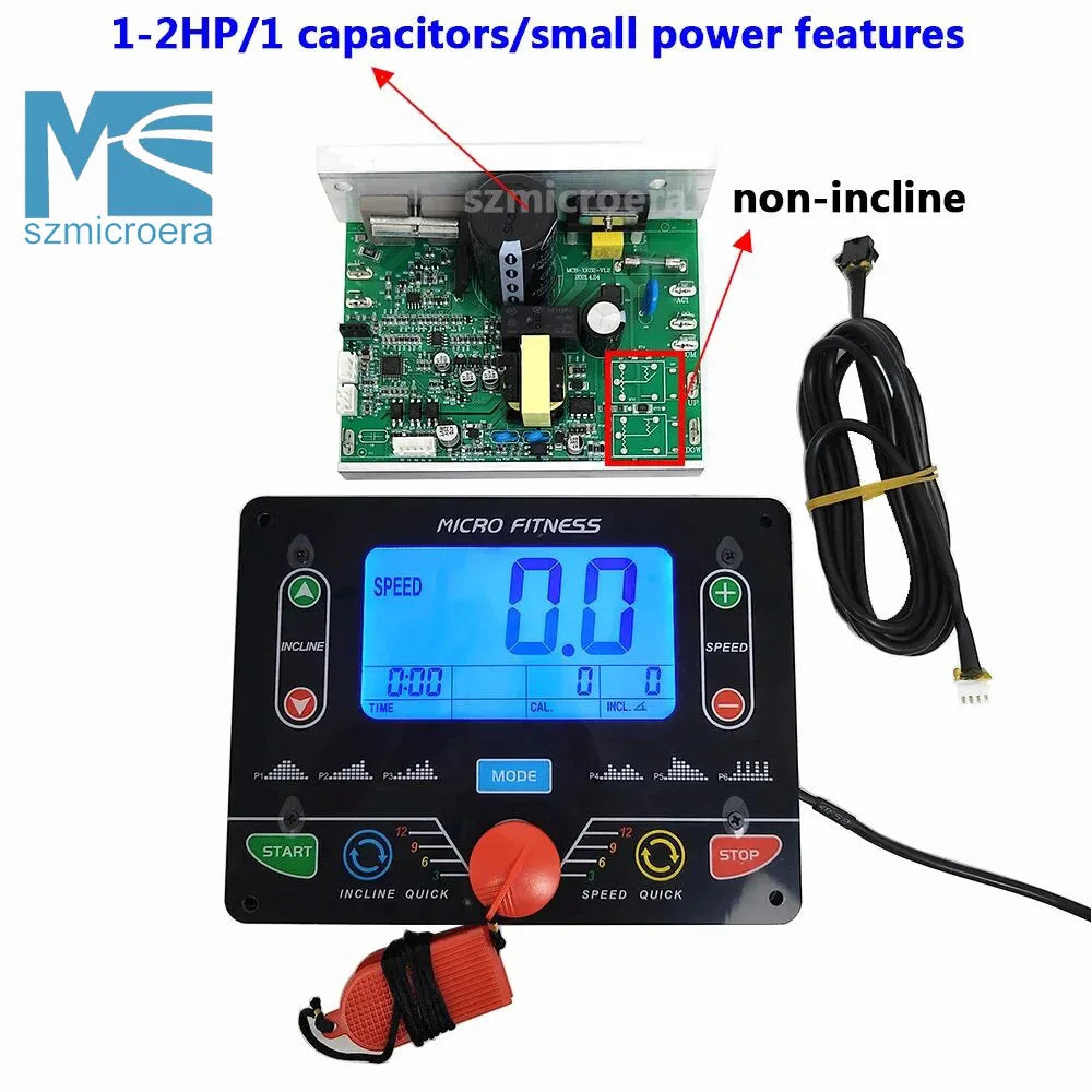 Universal Treadmill Circuit board, Console display, Treadmill  control board controller, General Use, 1HP-2HP/4.0HP motor