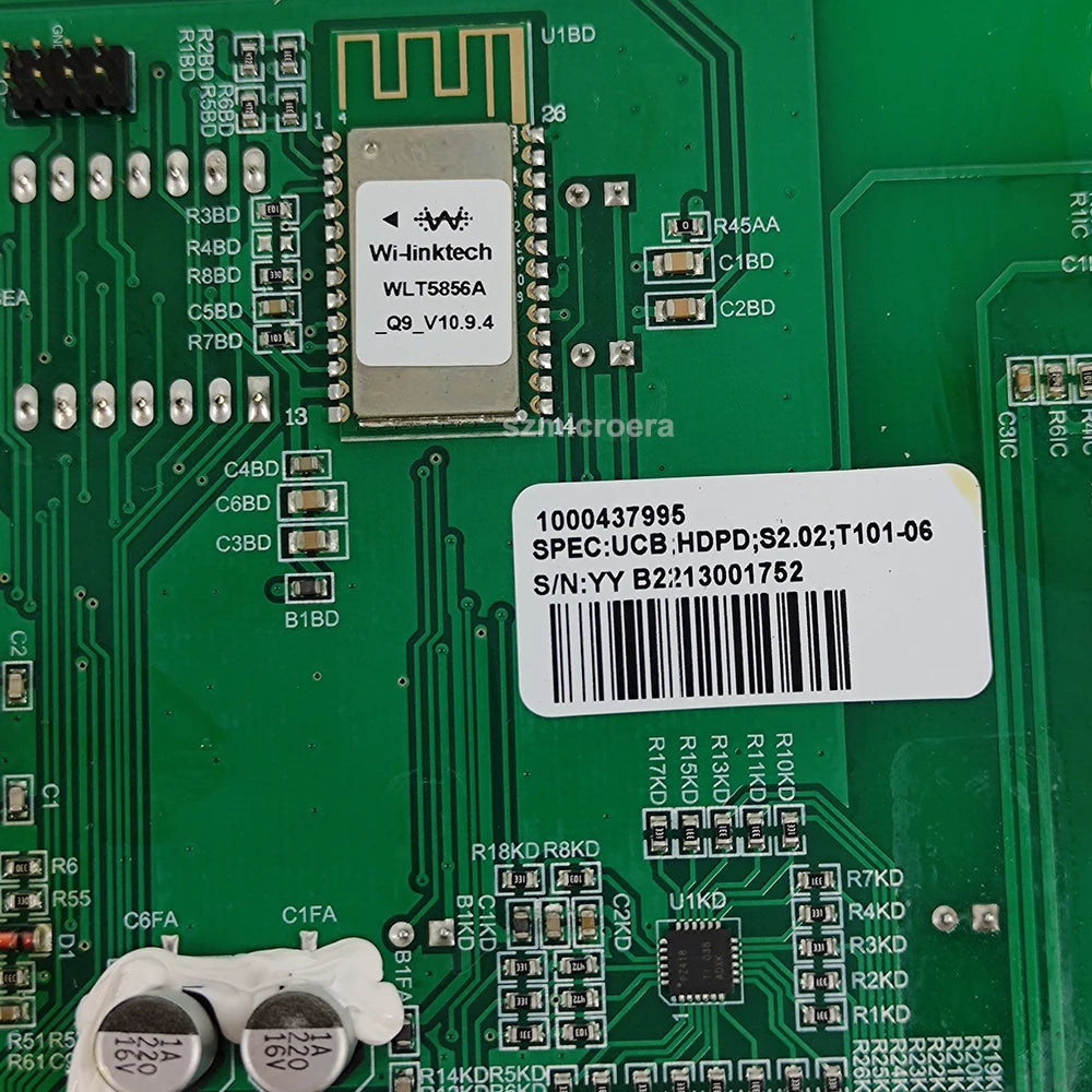 1000437995, Upper Control Board, Console Display Circuit Board for Horizon T101 7.0AT Treadmill, Control Panel